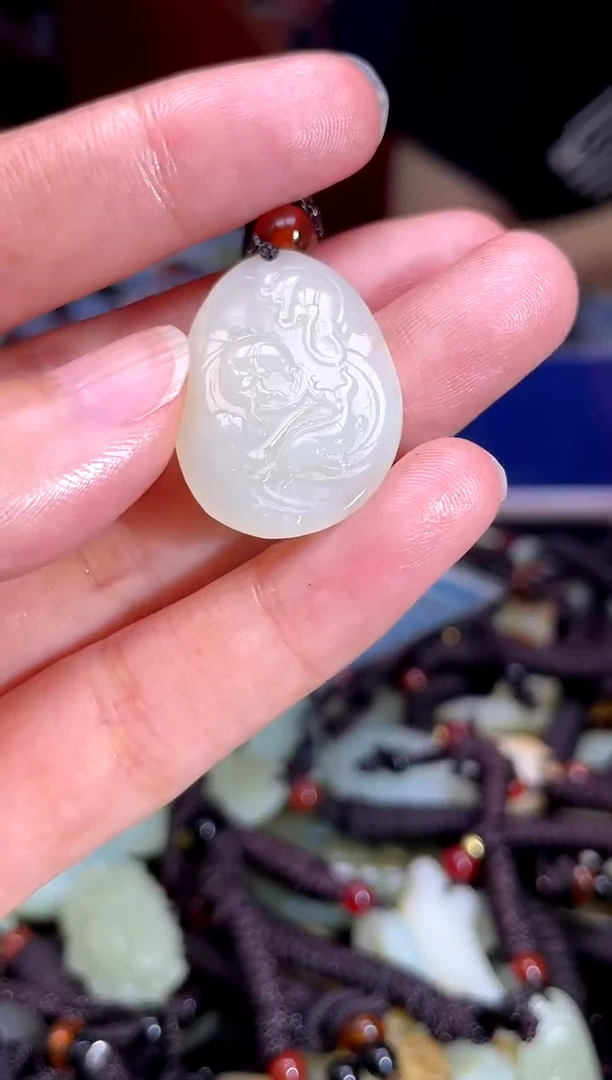 和田玉未镶嵌挂件1
