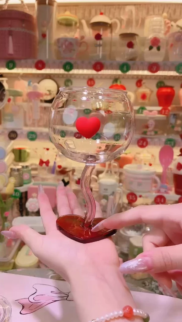 其他品质好发货快放心拍！爱心红酒杯