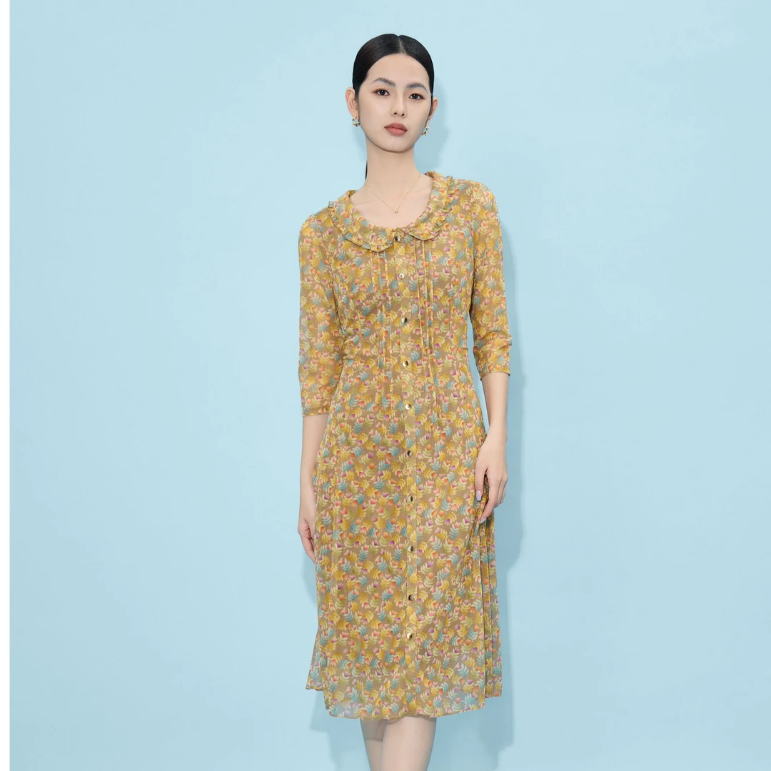 【小熊专属】马天奴VHS146DRX0连衣裙显瘦气质长款修身优雅设计师