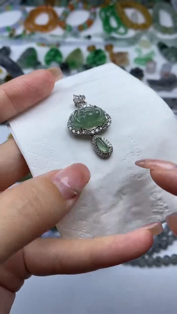 未镶嵌定制翡翠毛货定制不退不换