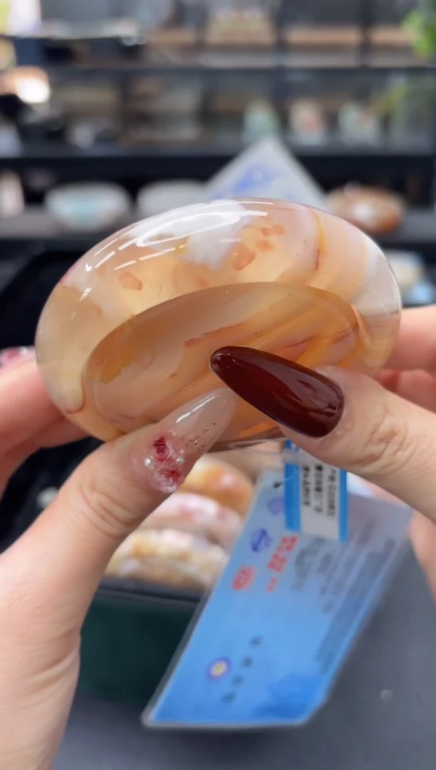 未镶嵌手镯石英质玉C569(58圈赠送镯心)