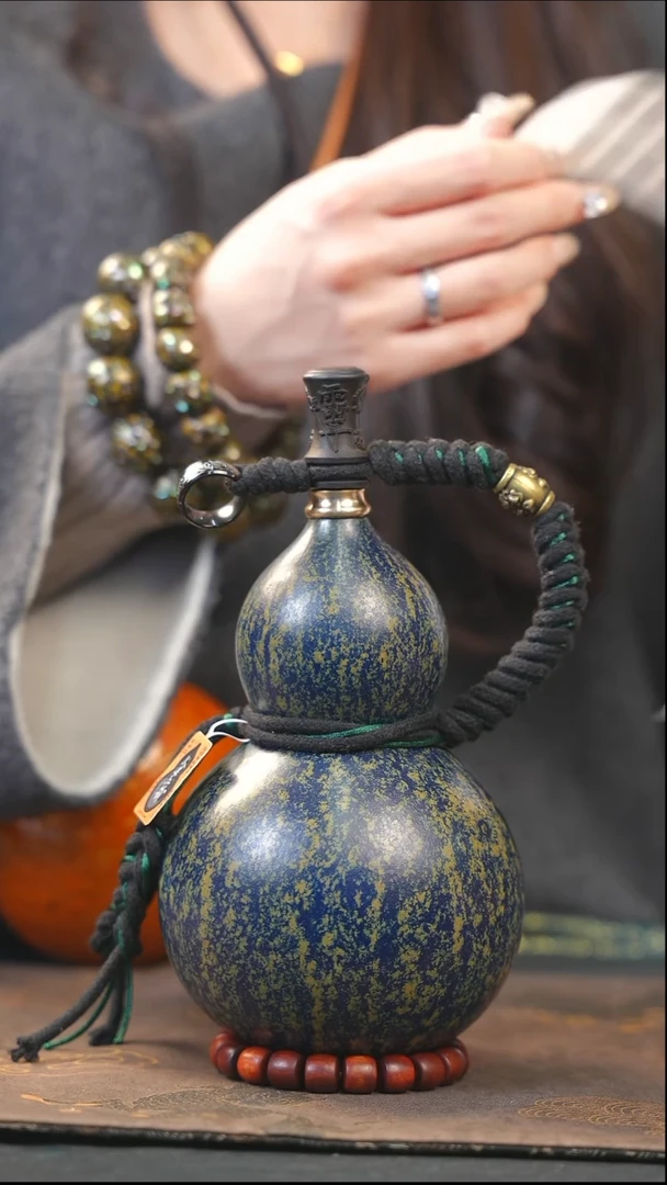 【闪购商品】XG103大漆酒葫芦不包手串及旋转底座