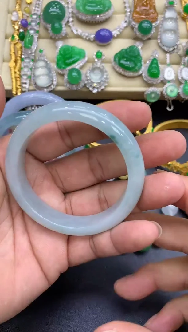 未镶嵌手镯翡翠166-中国好珍宝