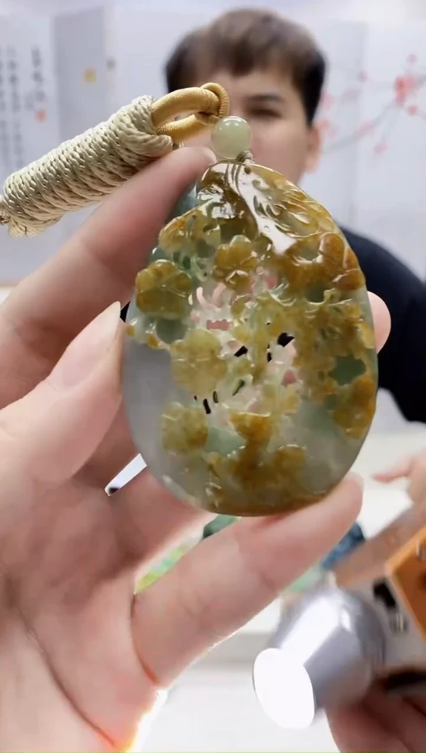 未镶嵌定制翡翠4868ry-毛货挂件86