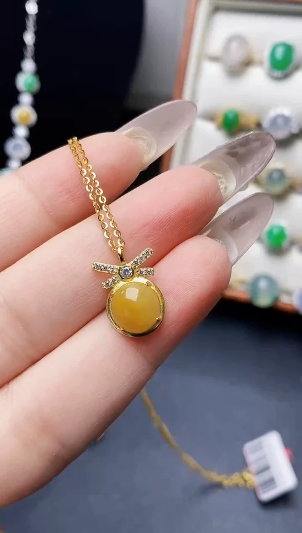 银S925镶嵌戒指翡翠7068