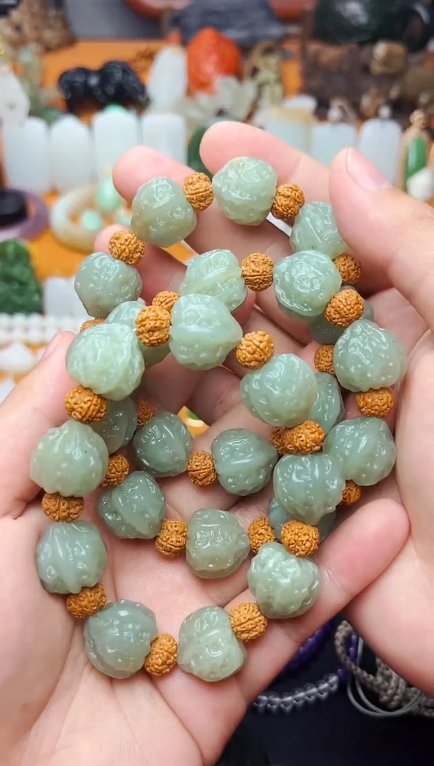 【闪购商品】和田玉手串未镶嵌核桃手串多样性拍一发一01