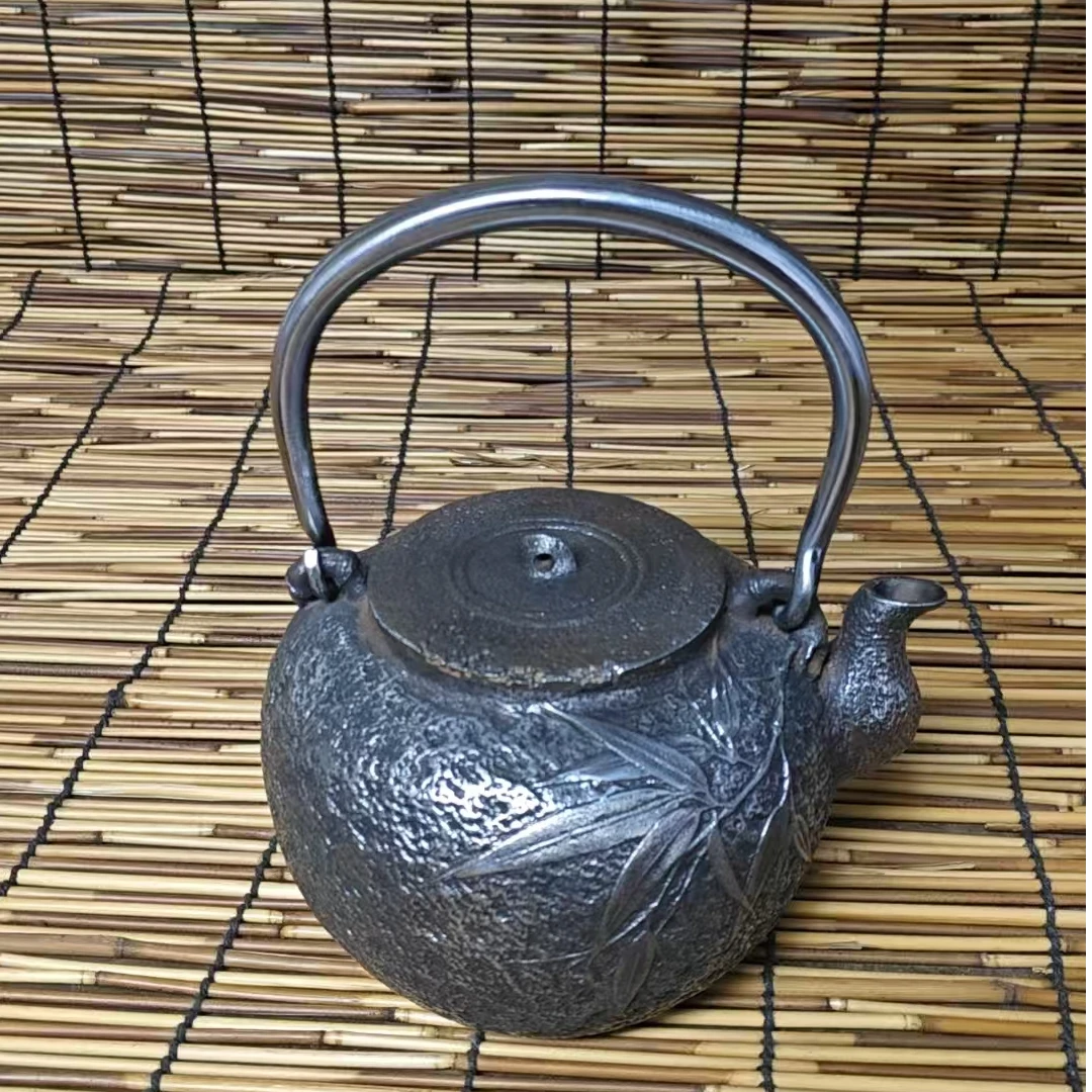 亮皮锤纹竹叶壶1.2升左右直播专用泡壶复古