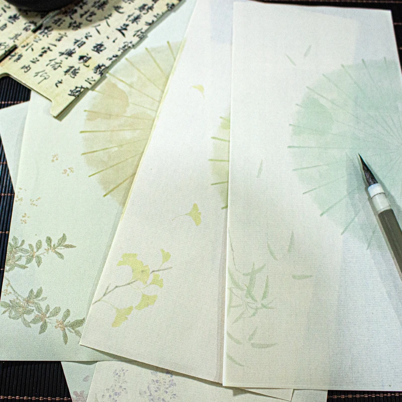 【烟雨江南笺】微喷宣纸小楷书法练习纸半生半熟不透墨可写诗词毛笔
