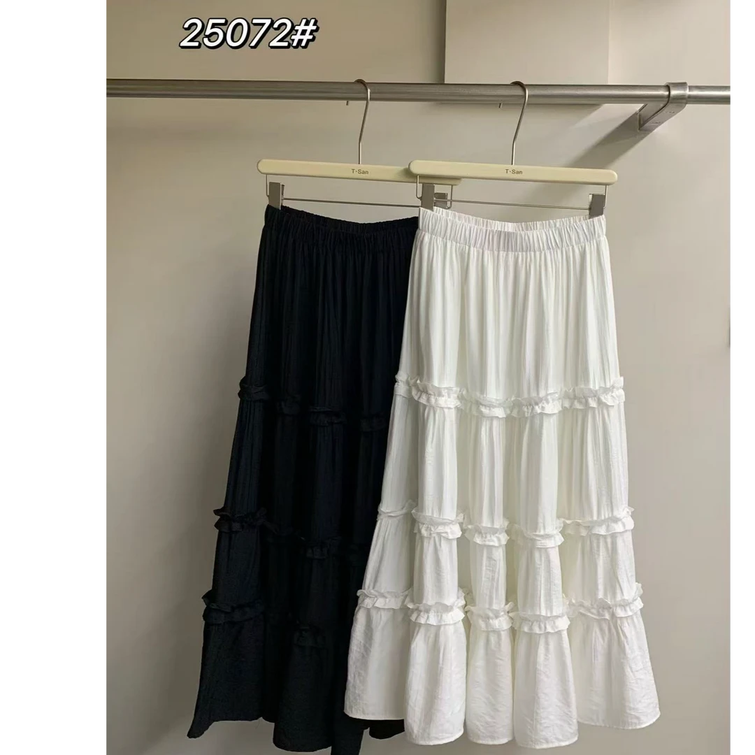 南城高品质~夏款法式温柔超仙蕾丝花边半身裙25072