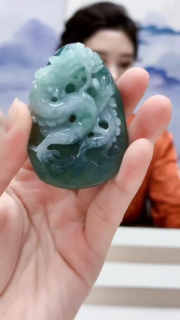 未镶嵌定制翡翠4829lr-毛货挂件30