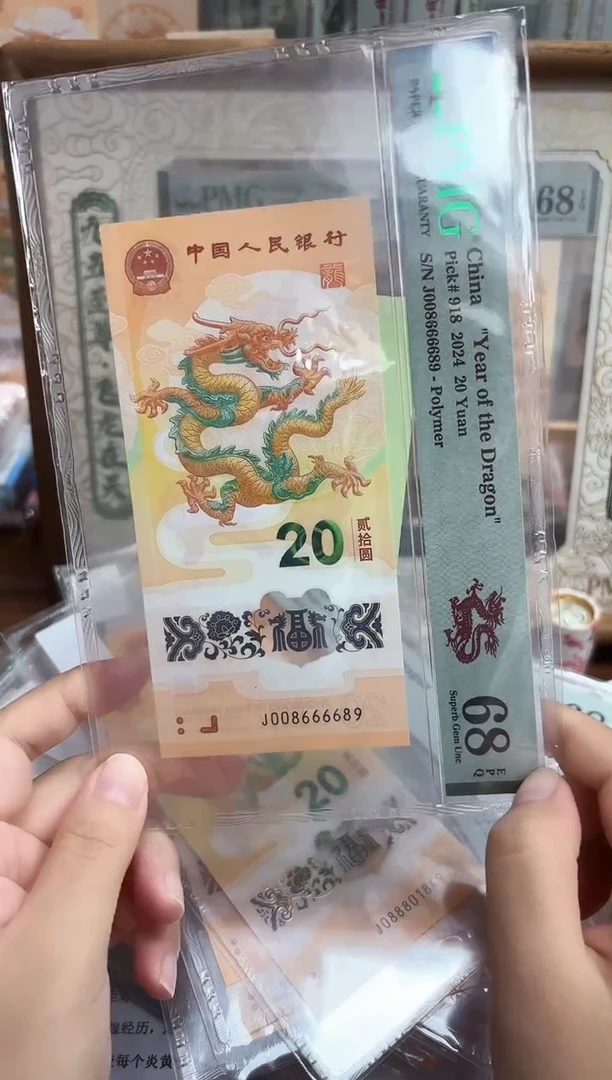 塑料24年龙钞J008666689-PMG68