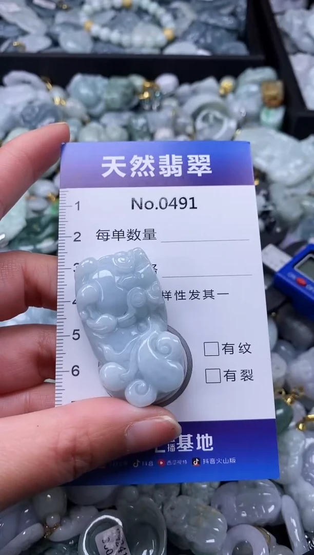 【闪购商品】翡翠颈饰未镶嵌缅甸A货翡翠0491