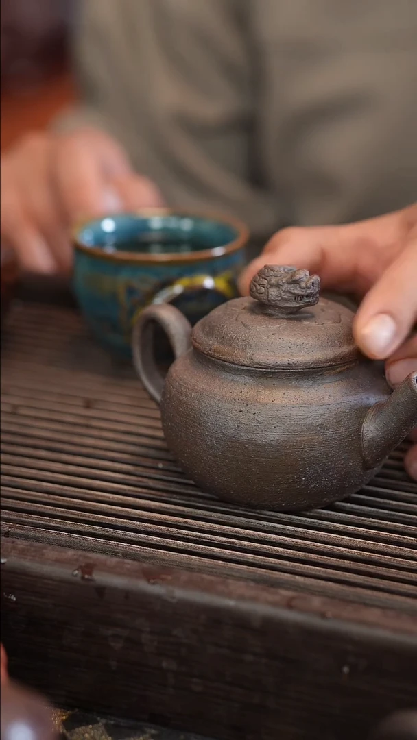 茶壶紫砂原矿手工制作