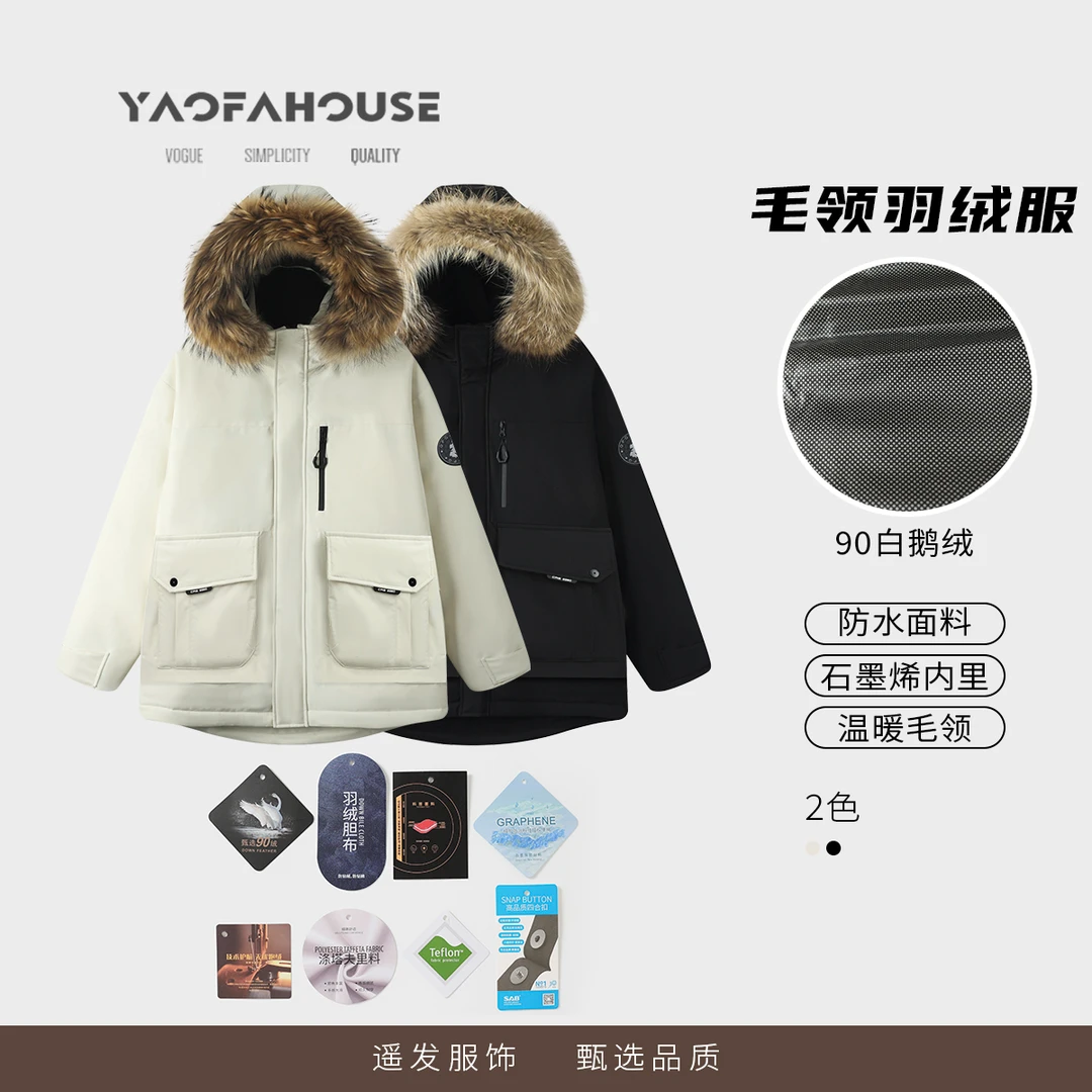 【极地大鹅3.0！鹅绒系列情侣款派克鹅绒服】遥发服装保暖外套003