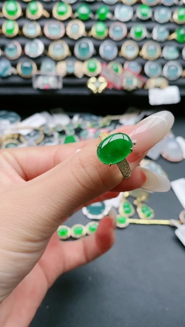 【闪购商品】翡翠戒指银S925镶嵌1111