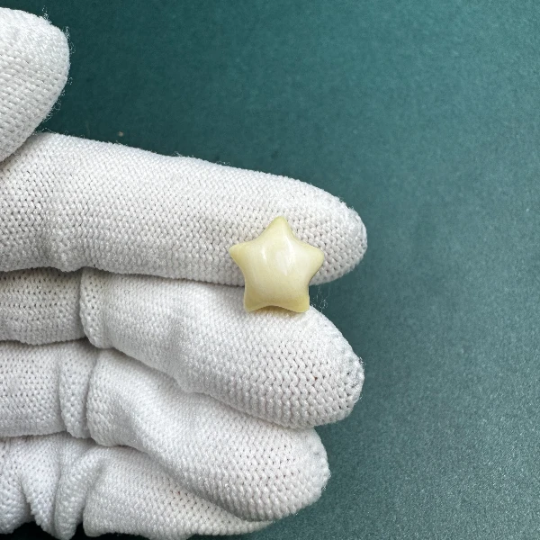 N1139天然猛犸牙星星配饰 支持鉴定 假一罚四