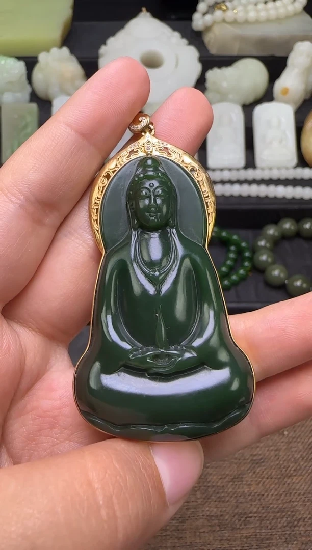 吊坠(不含链)未镶嵌和田玉吊坠