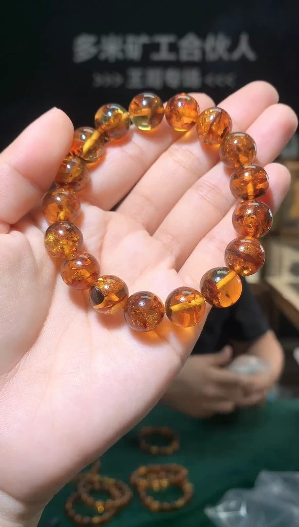 手串琥珀未镶嵌老王严选
