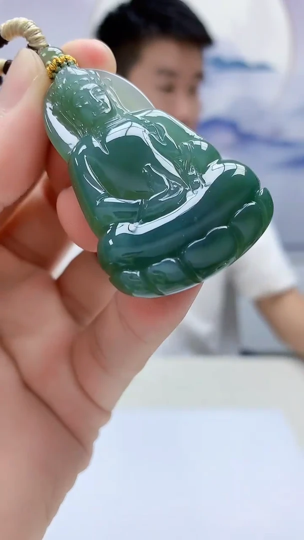 定制翡翠未镶嵌5028bb-毛货挂件37