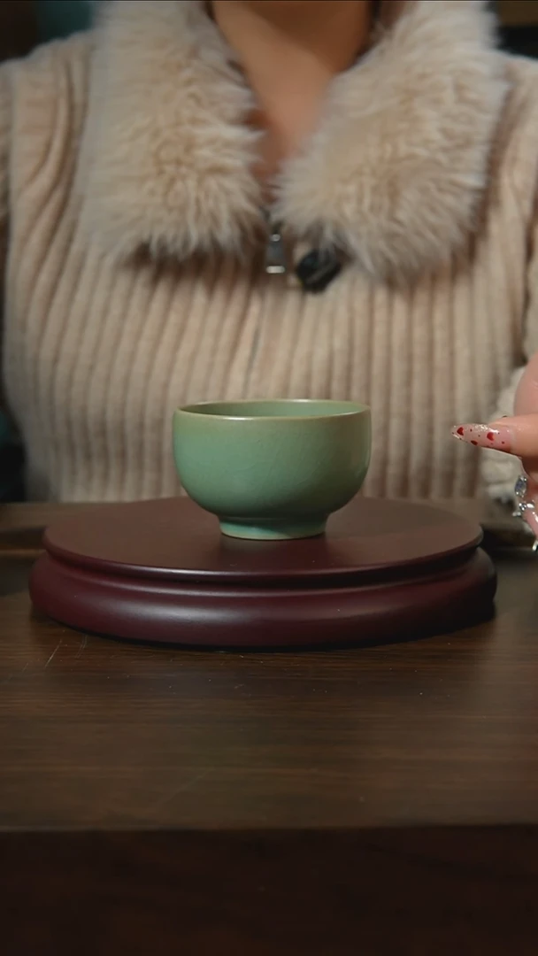 杯子瓷A****n汝州原产地原矿仿古老釉q