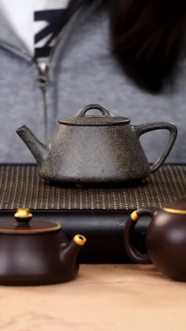 茶壶紫砂陈老师高温青段超精工石瓢150cc