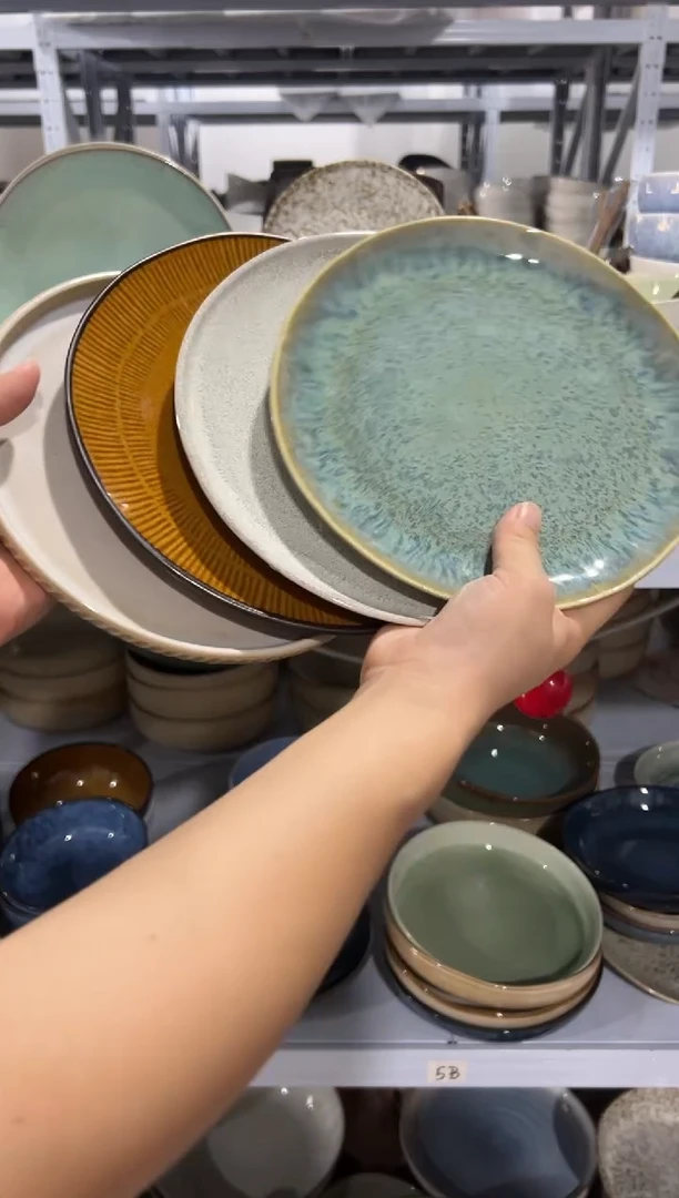 陶瓷外贸尾货瑕疵满20包邮特价孤品清仓X4 小盘组合