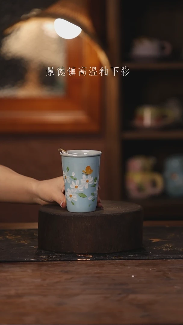陶瓷景德镇高温釉下手绘陶瓷238