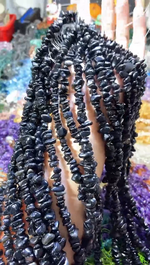 水晶珠宝半成品未镶嵌黑耀