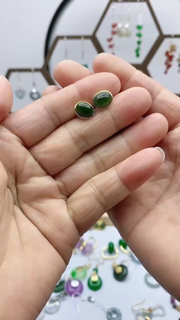 未镶嵌和田玉耳饰530