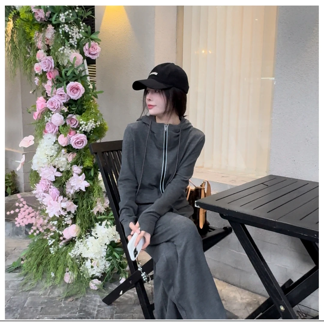 宿慕SUMU 女士套装 8-19 秋季新款时尚百搭潮流休闲套装236