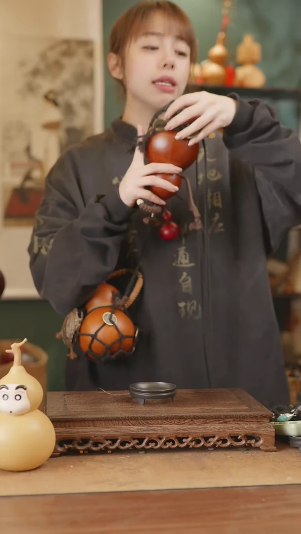 【闪购商品】178号精品天然大漆工艺防渗内胆酒葫芦~