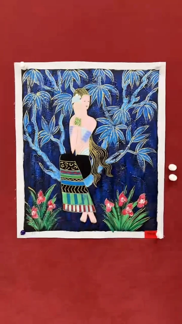 国画油画杨风顺-3平尺-人物