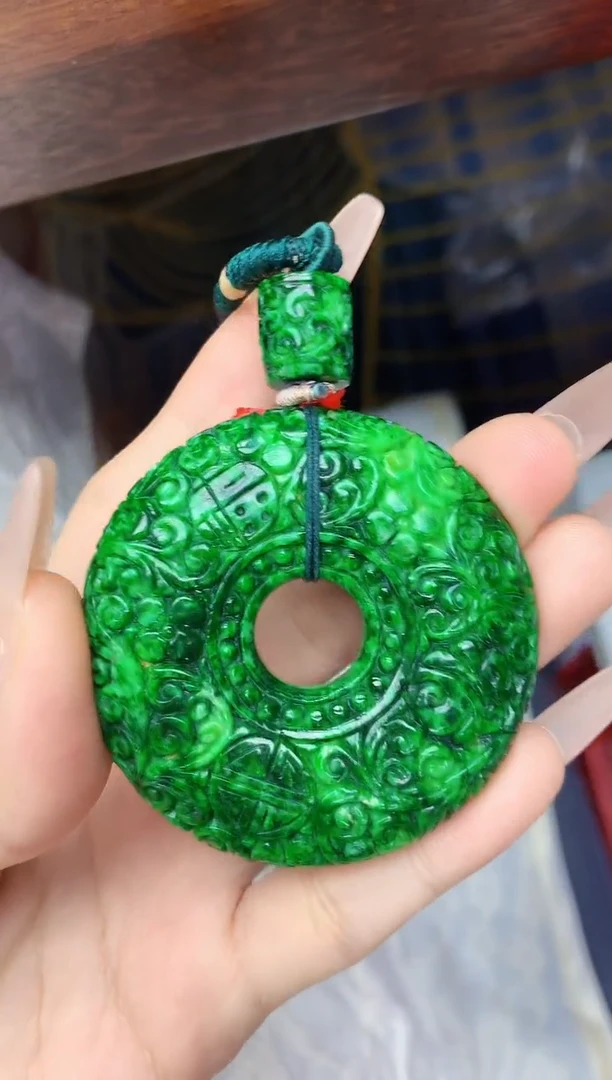 未镶嵌定制翡翠天然A货翡翠超大平安扣