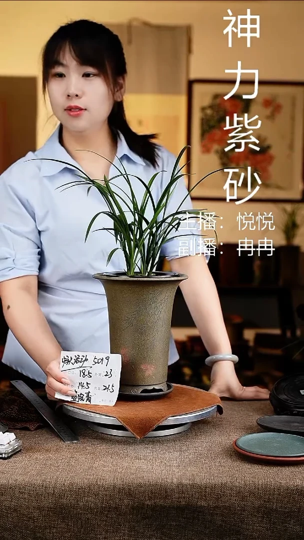 紫砂花盆花卉工艺5019+z