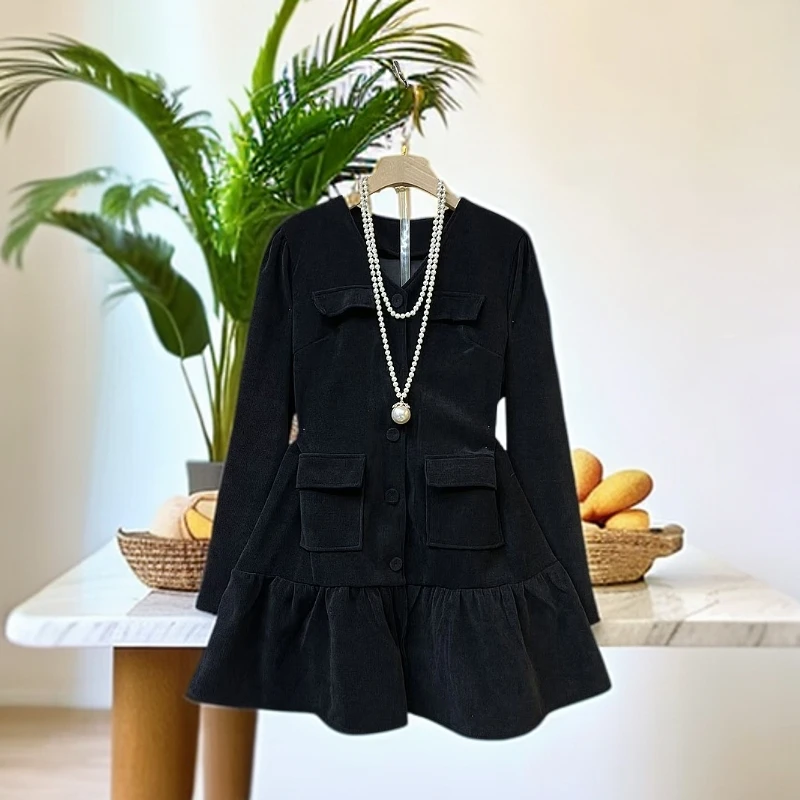 2024大码女装胖妹妹新款显瘦气质潮流遮肉洋气时尚优雅减龄连衣裙