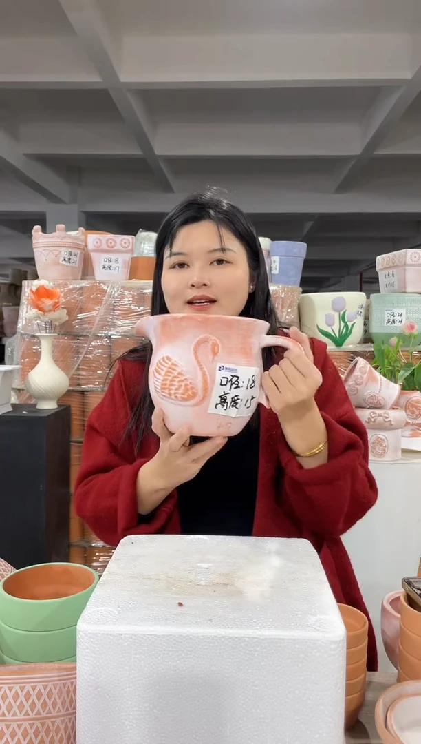 【闪购商品】红陶复古天鹅18-17