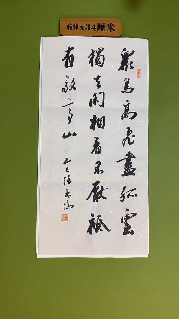 书法书法 张若鸿 尺寸69cm*34cm