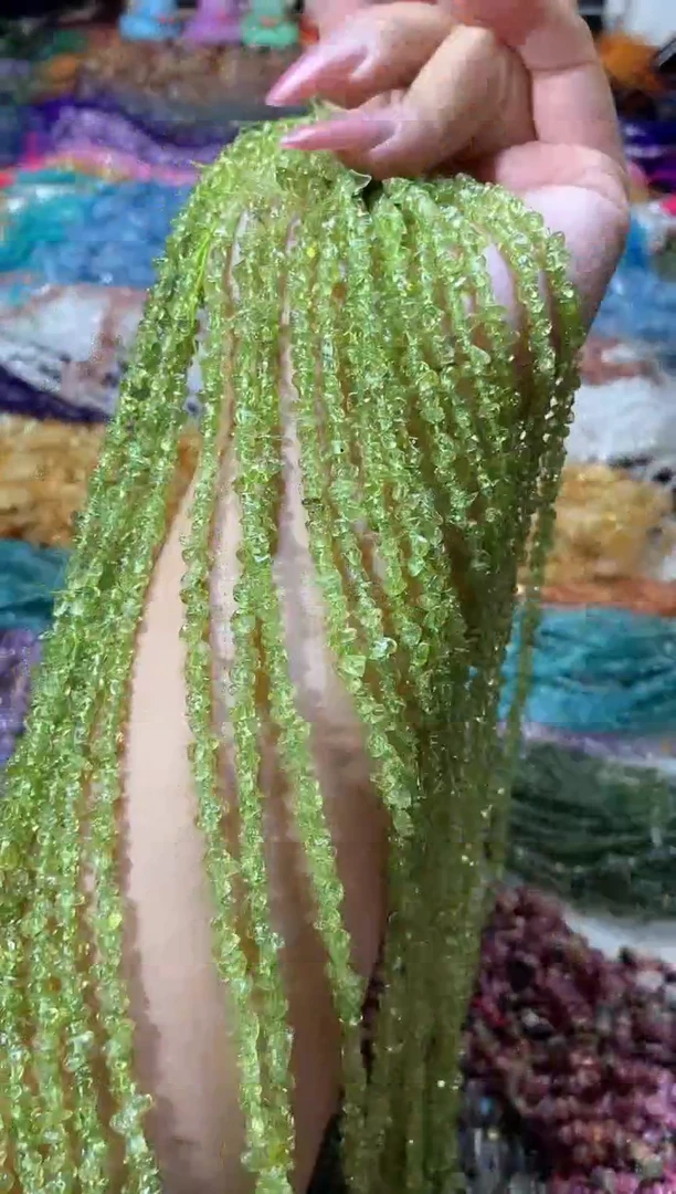 水晶珠宝半成品未镶嵌橄榄