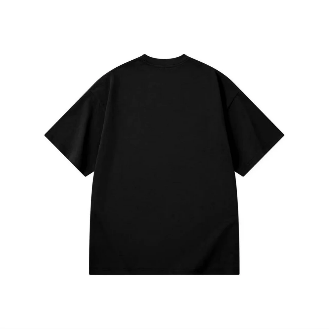 260g短袖纯棉重工休闲情侣款圆领套头百搭时尚宽松四季简约潮流