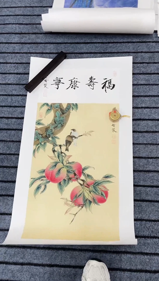 国画精品三尺花鸟