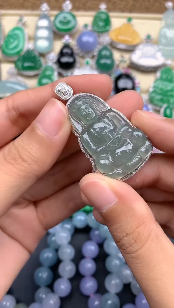 【闪购商品】翡翠颈饰18K金镶嵌205-中国好珍宝