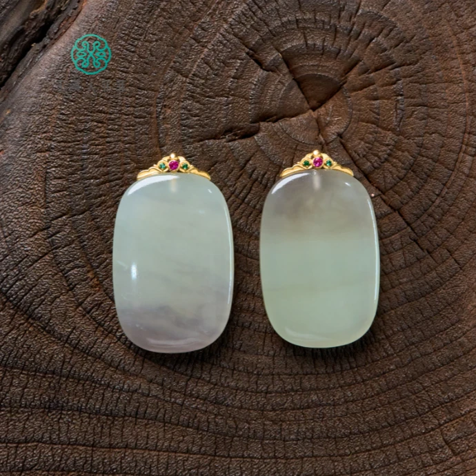 石惑珠宝！和田玉无事牌约38*23mm吊坠~多样性发一