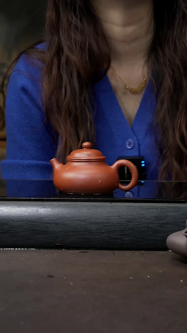 【闪购商品】紫砂茶壶赵庄朱泥 容天100cc 019