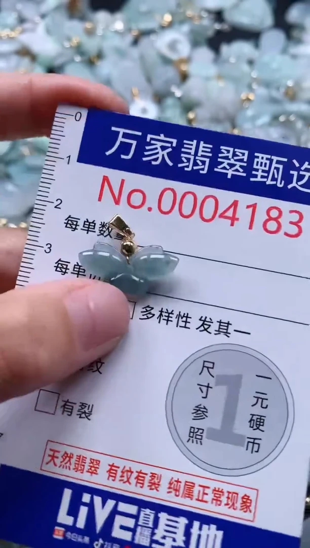 翡翠未镶嵌吊坠(不含链)4183