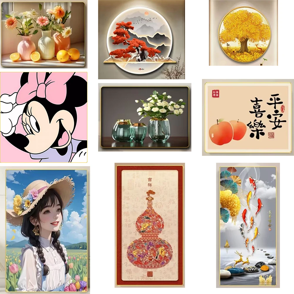 （款式随机）挂画，雕刻画，摆台，款式图案随机