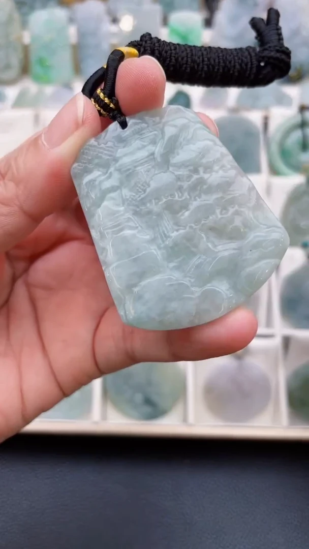 颈饰未镶嵌翡翠天然缅甸翡翠A货132