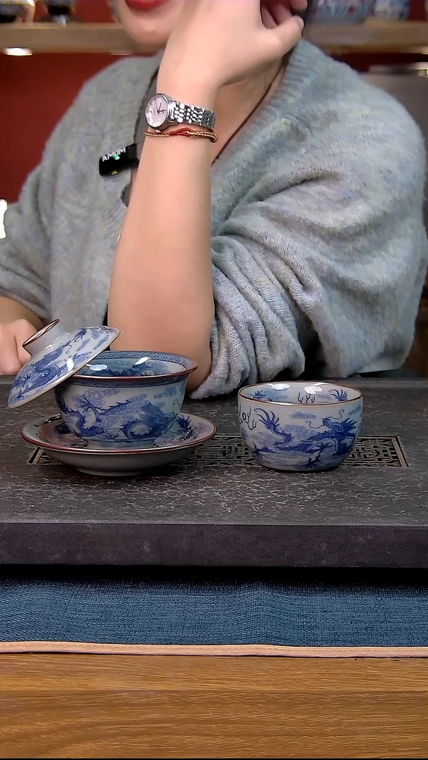 简装家用款2件套 老陶泥开片纹陶瓷茶具