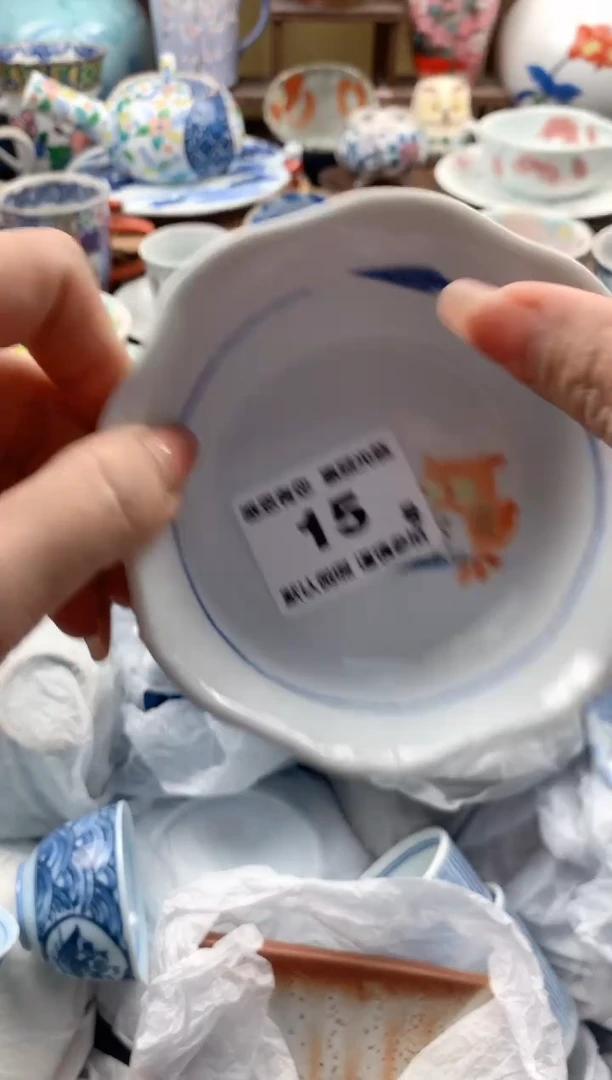 瓷片潦****_15 号九姑娘工艺品瓷器