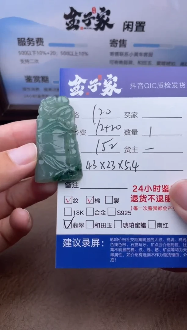 翡翠未镶嵌颈饰544270505