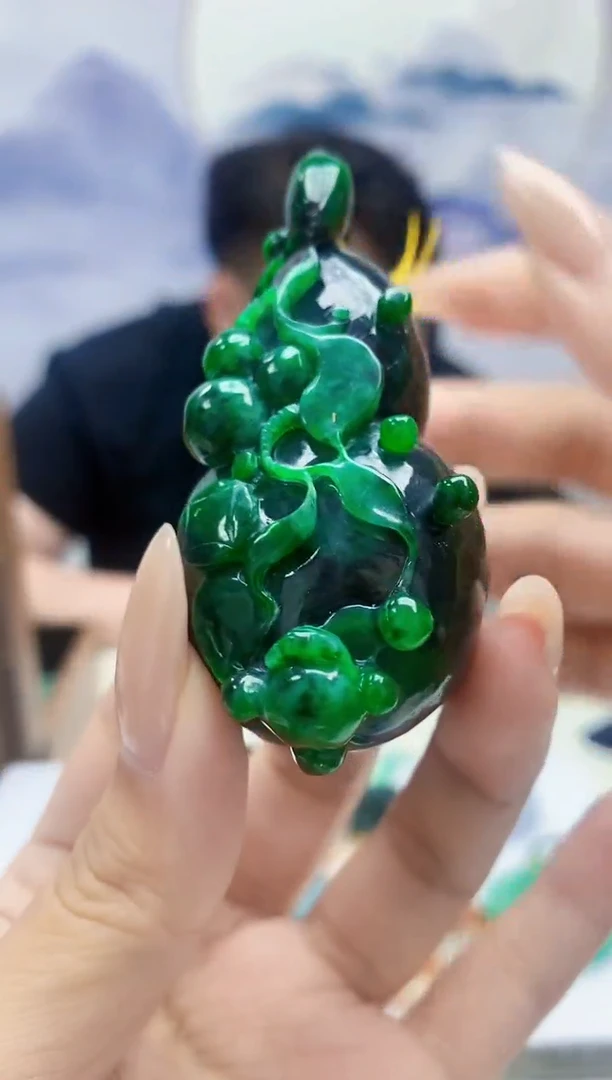 定制翡翠未镶嵌5060xx-毛货挂件285